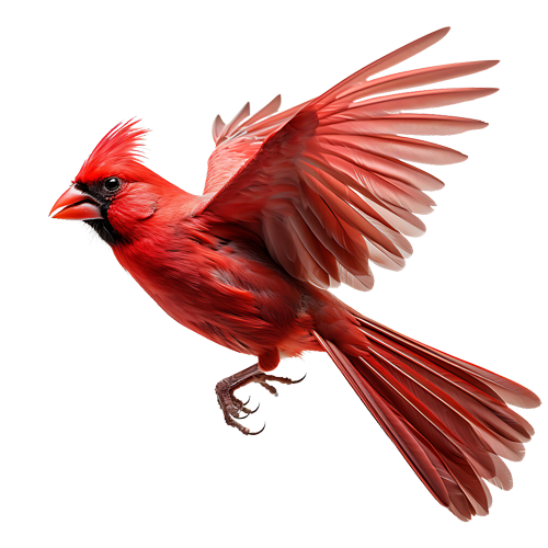 Flying cardinal